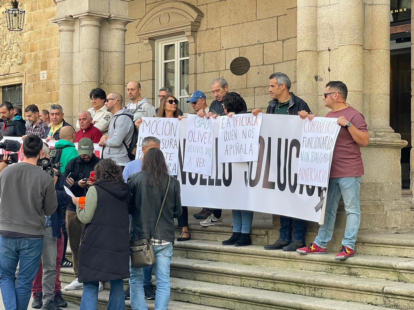 Traballadores municipais protagonizan unha folga "histórica" contra Jácome Traballadores municipais protagonizan unha folga "histórica" contra Jácome