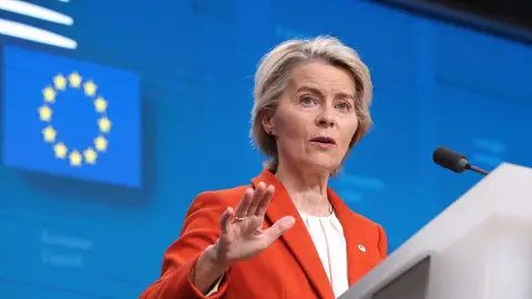La presidenta de la Comisión Europea, Ursula Von der Leyen, en una imagen de archivo La ONU y la Comisión Europea trasladan su solidaridad con España tras la tragedia de la DANA