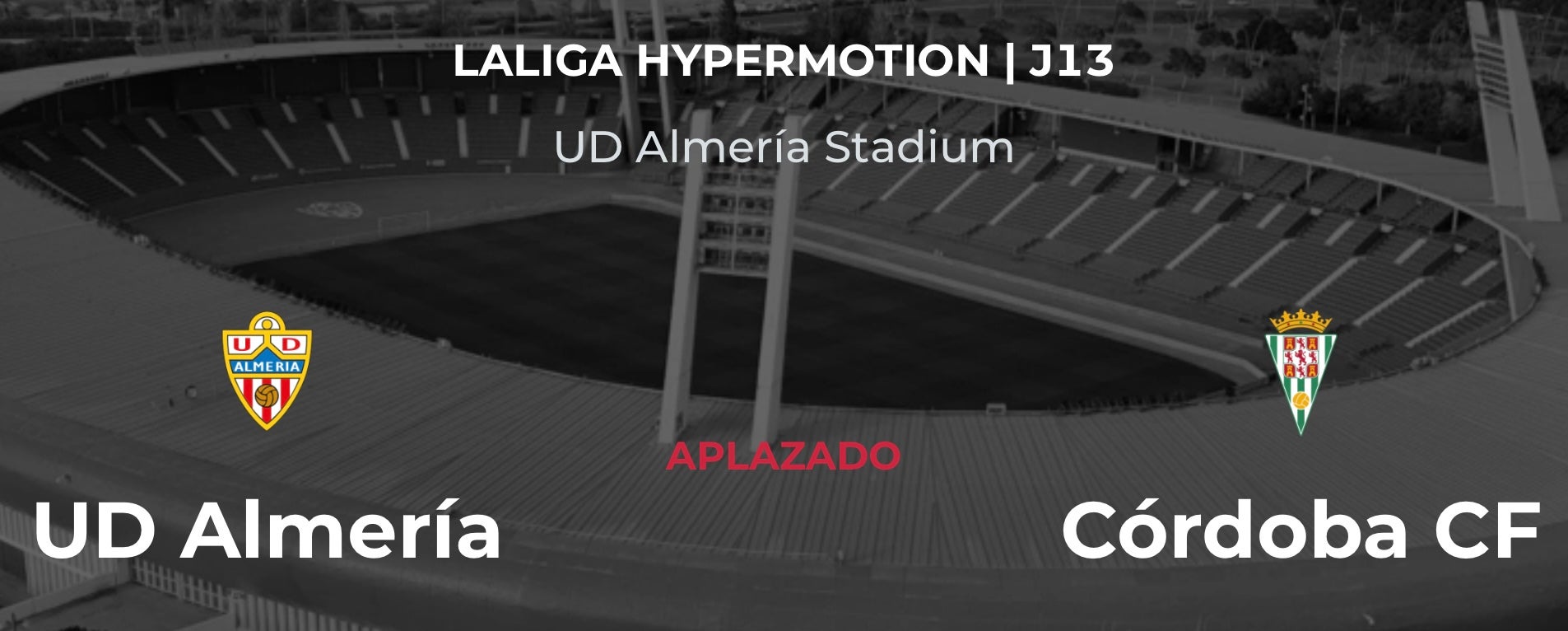 Suspendido el partido UD Almería-Córdoba CF Suspendido el partido UD Almería-Córdoba CF