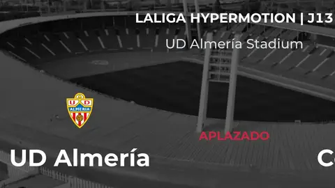 Suspendido el partido UD Almería-Córdoba CF Suspendido el partido UD Almería-Córdoba CF