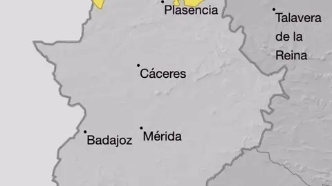 El norte de Cáceres activará este lunes el aviso amarillo por lluvias El norte de Cáceres activará este lunes el aviso amarillo por lluvias