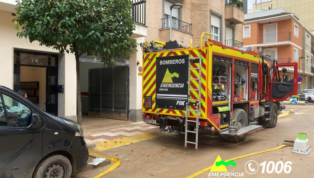 Un camión de los bomberos de Ciudad Real Un camión de los bomberos de Ciudad Real