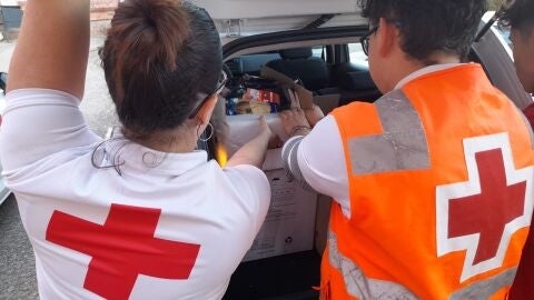 Imagen de archivo de voluntariado de Cruz Roja. 