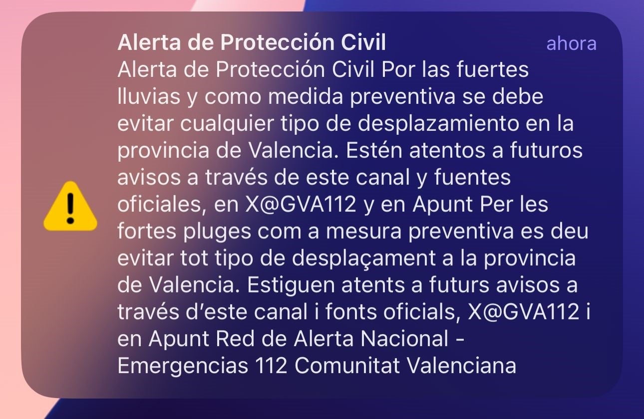 Cómo saber si tu móvil recibe las alertas de protección civil: así puedes activarlas Cómo saber si tu móvil recibe las alertas de protección civil: así puedes activarlas
