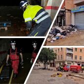Los bomberos de Segovia continúan trabajando y colaborando en Valencia, en concreto en el municipio de Aldaya.