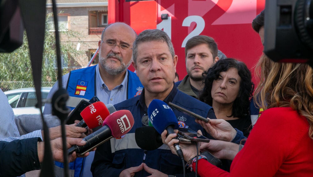El presidente de Castilla-La Mancha, Emiliano García-Page, en Mira, el pasado jueves