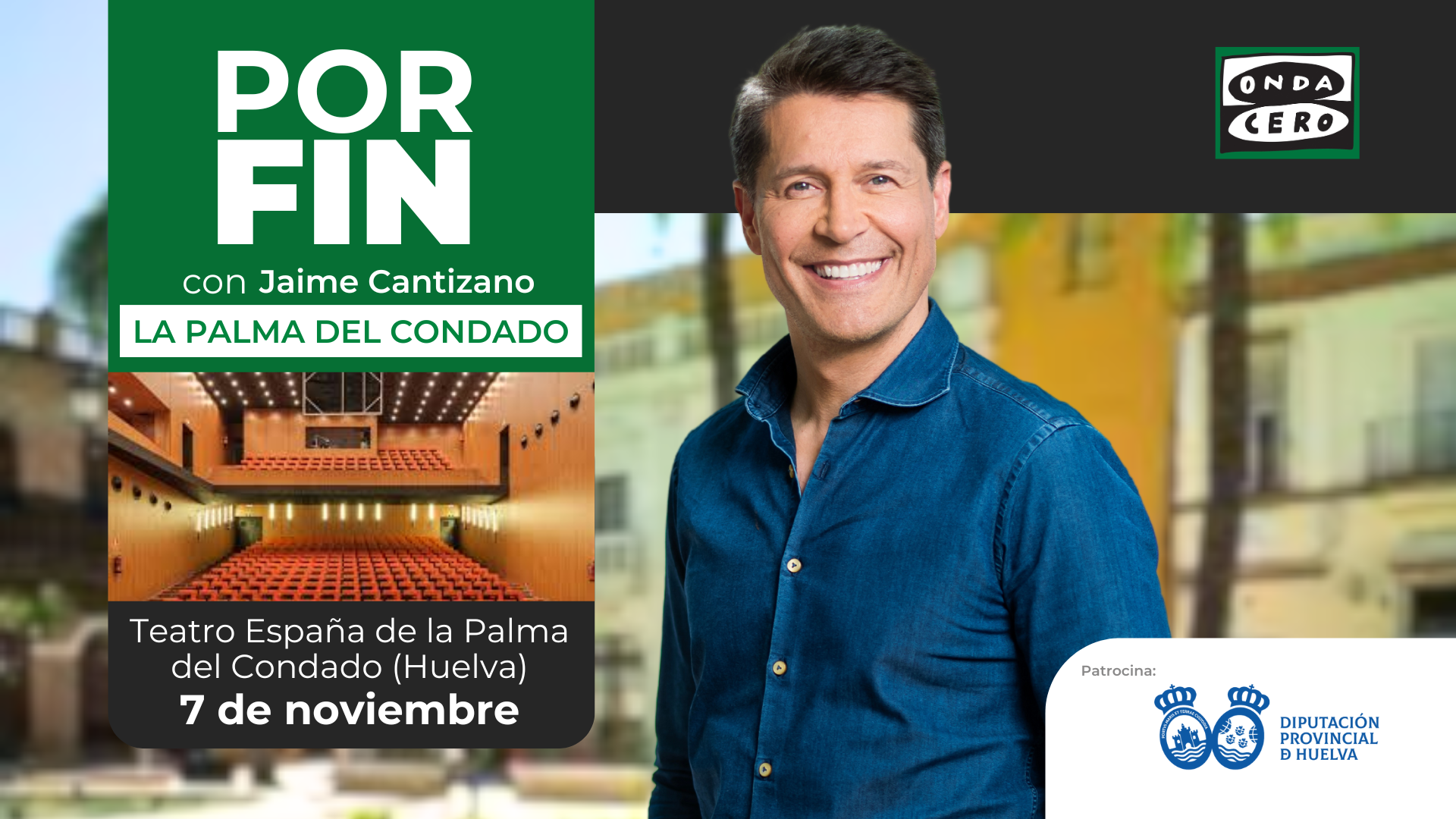Programa especial de 'Por fin' con Jaime Cantizano desde La Palma del Condado, en Huelva Programa especial de 'Por fin' con Jaime Cantizano desde La Palma del Condado, en Huelva