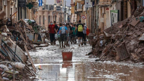 Fotografía de una de las calles de Paiporta