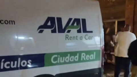 Furgoneta alquilada por un vecino de Ciudad Real