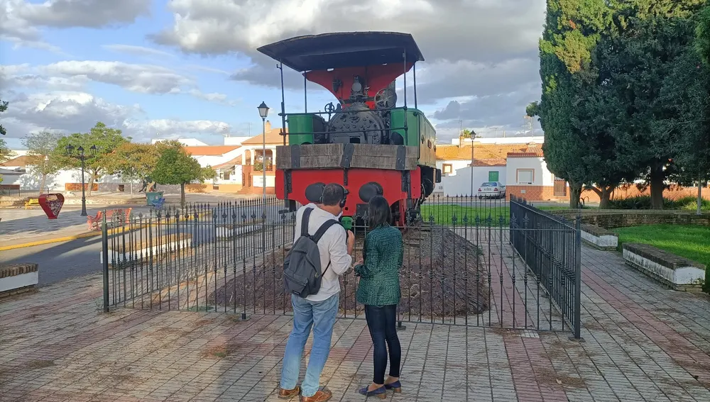 El patrimonio minero de Tharsis está expuesto en sus calles. El patrimonio minero de Tharsis está expuesto en sus calles.