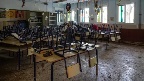 Efectos de la DANA en un colegio de Sedaví. Efectos de la DANA en un colegio de Sedaví.