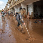 Consecuencias de la riada por la DANA en Utiel (Valencia) 