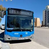 Autobús para transporte público en Madrid 