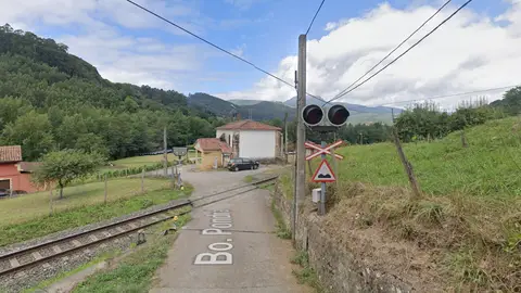 Paso a nivel en Gibaja Paso a nivel en Gibaja