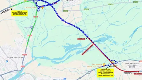 La autovía A-5 se corta desde este viernes al tráfico en sentido Madrid entre los kilómetros 399,8 y 391,8 en Badajoz La autovía A-5 se corta desde este viernes al tráfico en sentido Madrid entre los kilómetros 399,8 y 391,8 en Badajoz