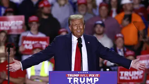 Fotografía del candidato presidencial republicano y expresidente de EEUU Donald Trump. Fotografía del candidato presidencial republicano y expresidente de EEUU Donald Trump.