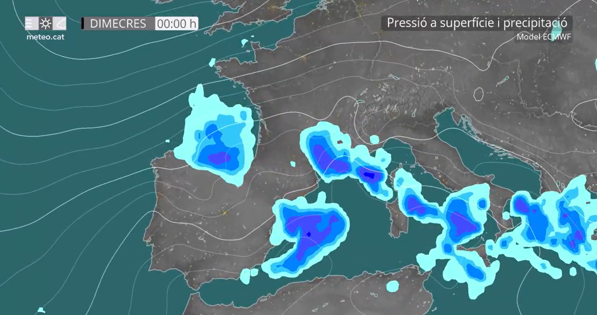 El Meteocat alerta d'una nova DANA a Catalunya per aquest dimecres El Meteocat alerta d'una nova DANA a Catalunya per aquest dimecres