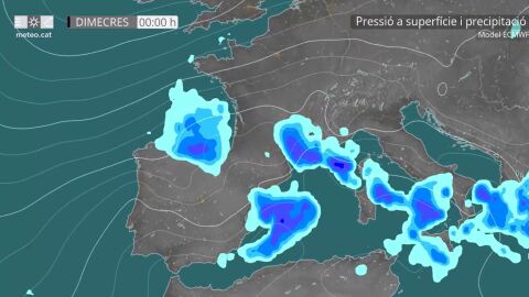 El Meteocat alerta d'una nova DANA a Catalunya per aquest dimecres