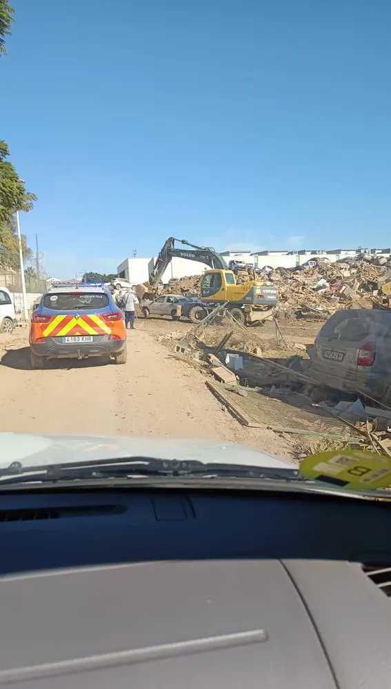 Miembros de Protección Civil de Valdés llegando a Paiporta. Miembros de Protección Civil de Valdés llegando a Paiporta.
