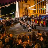 Imagen de una de las actuaciones en Alqüra Medieval este fin de semana