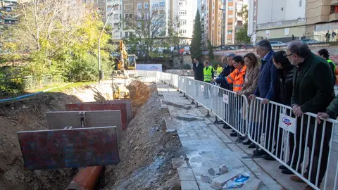 Chueca y Blasco en el acto de inicio de obras Chueca y Blasco en el acto de inicio de obras