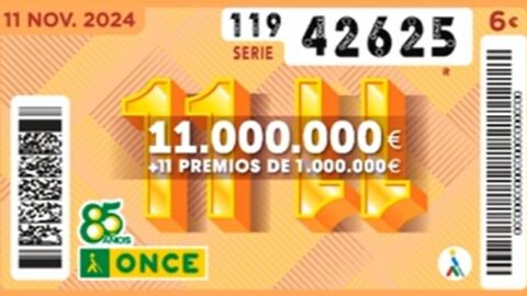 Comprueba el resultado del sorteo del 11 del 11 de la ONCE 2024: lista de premios y cup&oacute;n ganador