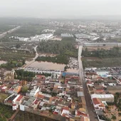 Cogullada y Carcaixent cercados por el agua Cogullada y Carcaixent cercados por el agua