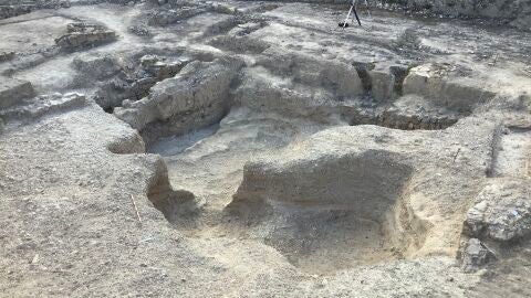 Excavaciones de la Villa Romana de Barberes Sur.