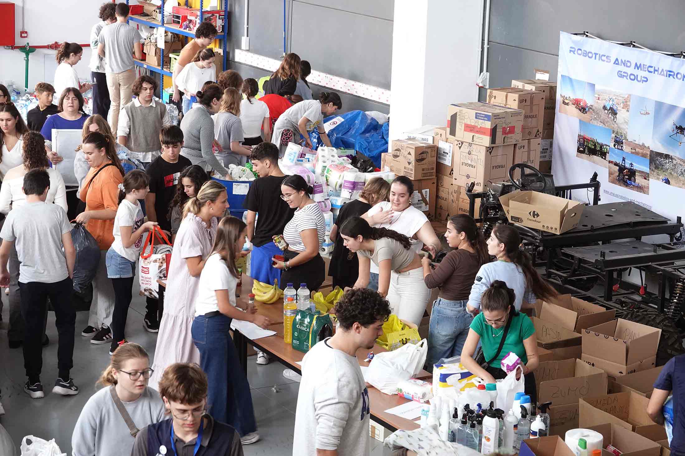 Más de 500 voluntarios de la UMA envían toneladas de ayuda para las personas afectadas por la DANA Más de 500 voluntarios de la UMA envían toneladas de ayuda para las personas afectadas por la DANA