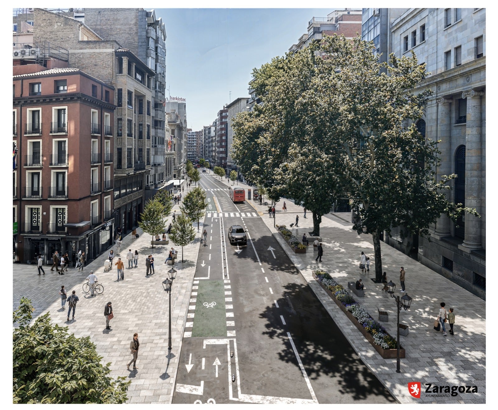 Las obras del Coso y plaza San Miguel en Zaragoza costarán 9 millones de euros Las obras del Coso y plaza San Miguel en Zaragoza costarán 9 millones de euros