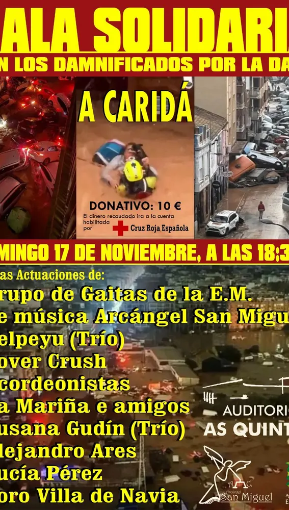 La Gala Solidaria contara con la actuación de ocho actuaciones. La Gala Solidaria contara con la actuación de ocho actuaciones.