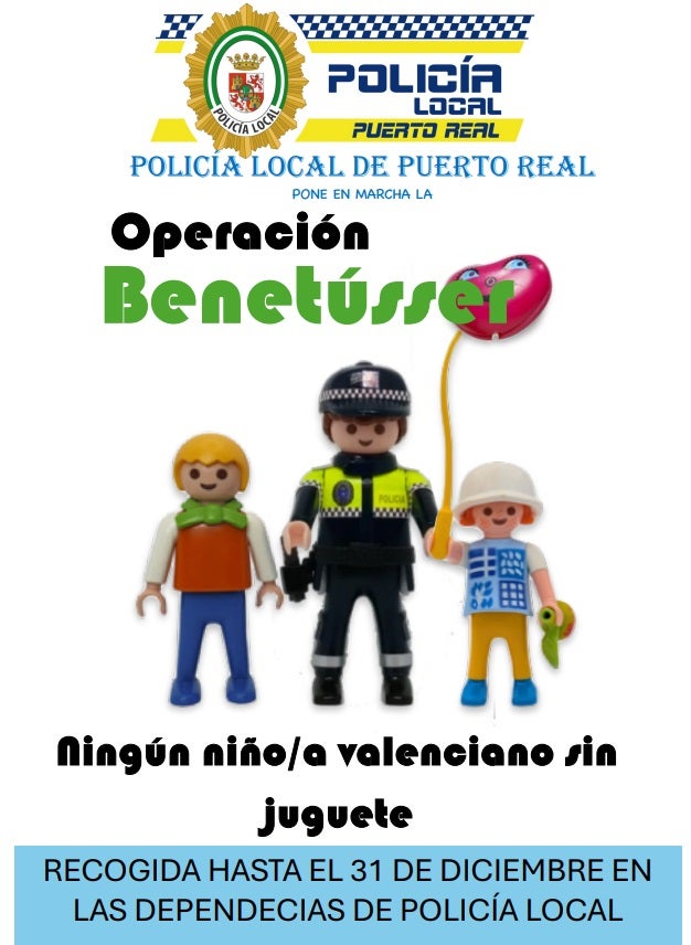 'Operación Benetusser': la iniciativa de la Policía Local de Cádiz para que ningún niño afectados por la DANA se quede sin juguete 'Operación Benetusser': la iniciativa de la Policía Local de Cádiz para que ningún niño afectados por la DANA se quede sin juguete