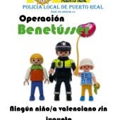 El cartel de la 'Operación Benetusser' de la Policía de Puerto Real