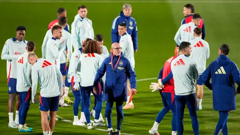 España entrena con las bajas de Morata y Pau Torres España entrena con las bajas de Morata y Pau Torres