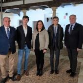 Crítico taurino, Julio César Sánchez; el matador de toros Samuel Navalón; la concejal de Festejos, Fátima de la Flor; el novillero Javier Zulueta y el alcalde de Ciudad Real, Francisco Cañizares