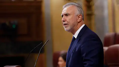 Ángel Víctor Torres, ministro de Política Territorial, durante la comparecencia de hoy en el Congreso Ángel Víctor Torres, ministro de Política Territorial, durante la comparecencia de hoy en el Congreso