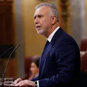 Ángel Víctor Torres, ministro de Política Territorial, durante la comparecencia de hoy en el Congreso Ángel Víctor Torres, ministro de Política Territorial, durante la comparecencia de hoy en el Congreso