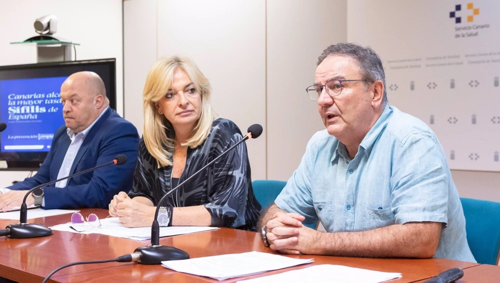 La consejera de Sanidad del Gobierno de Canarias, Esther Monzón durante la rueda de prensa de presentación de la campaña de prevención de enfermedades de transmisión sexual La consejera de Sanidad del Gobierno de Canarias, Esther Monzón durante la rueda de prensa de presentación de la campaña de prevención de enfermedades de transmisión sexual