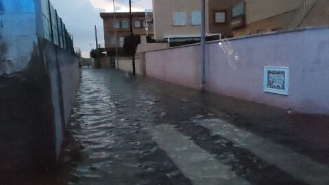 Playa Bega de Mar en sueca inundada