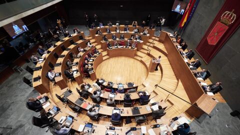 Parlamento de Navarra durante el Debate sobre el Estado de la Comunidad