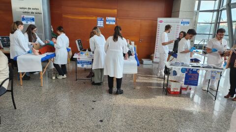 Toma de muestras diabetes en el Hospital Arquitecto Marcide, Ferrol.