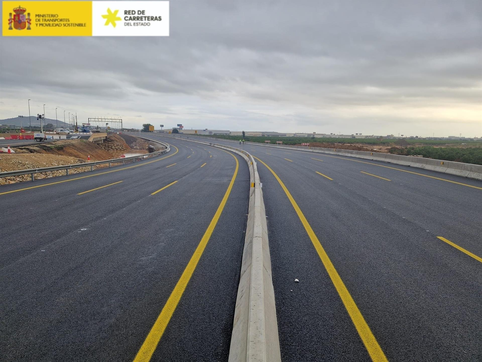 Entra en servicio el desvío provisional en la A-7 en València Entra en servicio el desvío provisional en la A-7 en València