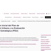 La web del Ayuntamiento de Chiclana, con el Plan de Ordenación Urbana publicado