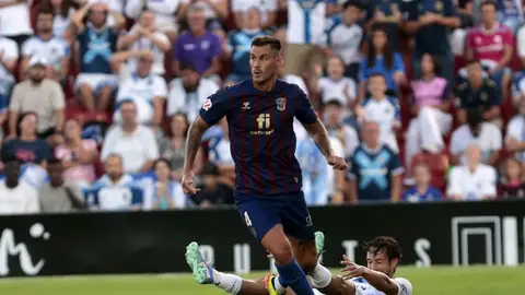 Darío Dumic, en el encuentro ante el Tenerife. Darío Dumic, en el encuentro ante el Tenerife.