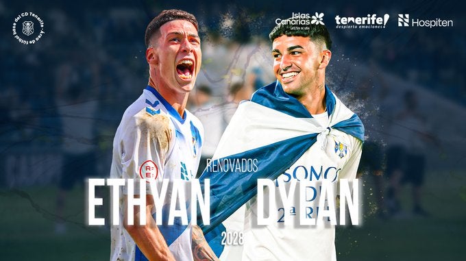 El Tenerife renueva a dos de sus joyas de la cantera El Tenerife renueva a dos de sus joyas de la cantera