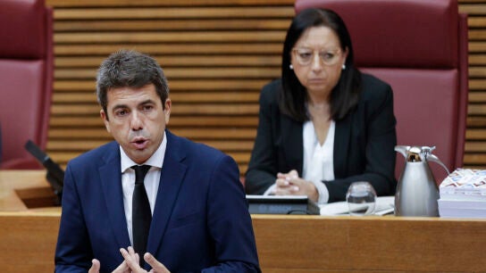 Carlos Maz&oacute;n durante su comparecencia/ EFE/Manuel Bruque
