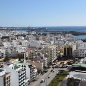 Vista aérea de Arrecife, Lanzarote