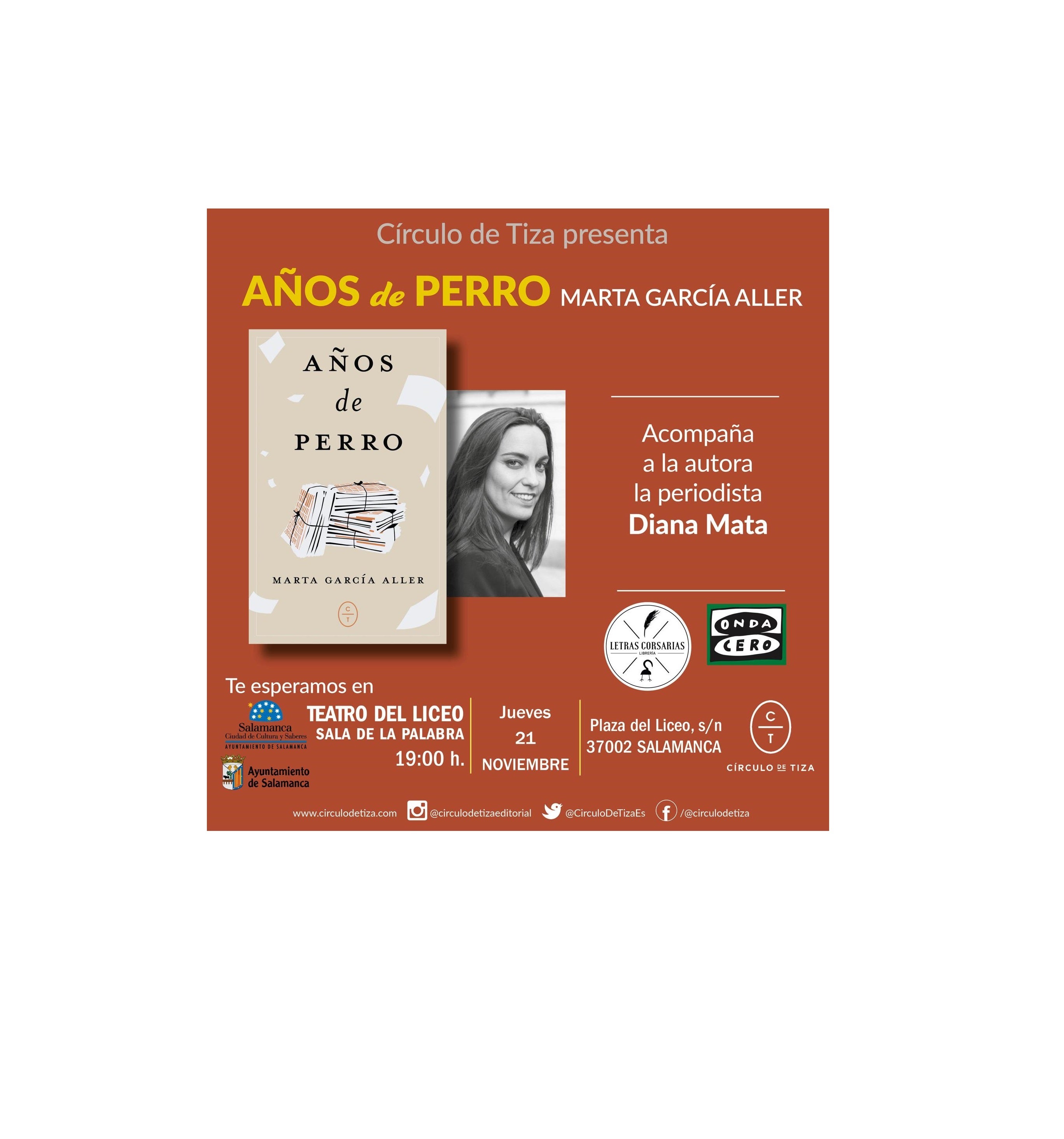 La colaboradora de 'Onda Cero' Marta García Aller presenta su último libro en Salamanca La colaboradora de 'Onda Cero' Marta García Aller presenta su último libro en Salamanca