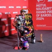 El piloto español Jorge Martín tras ser campeón del mundo de MotoGP