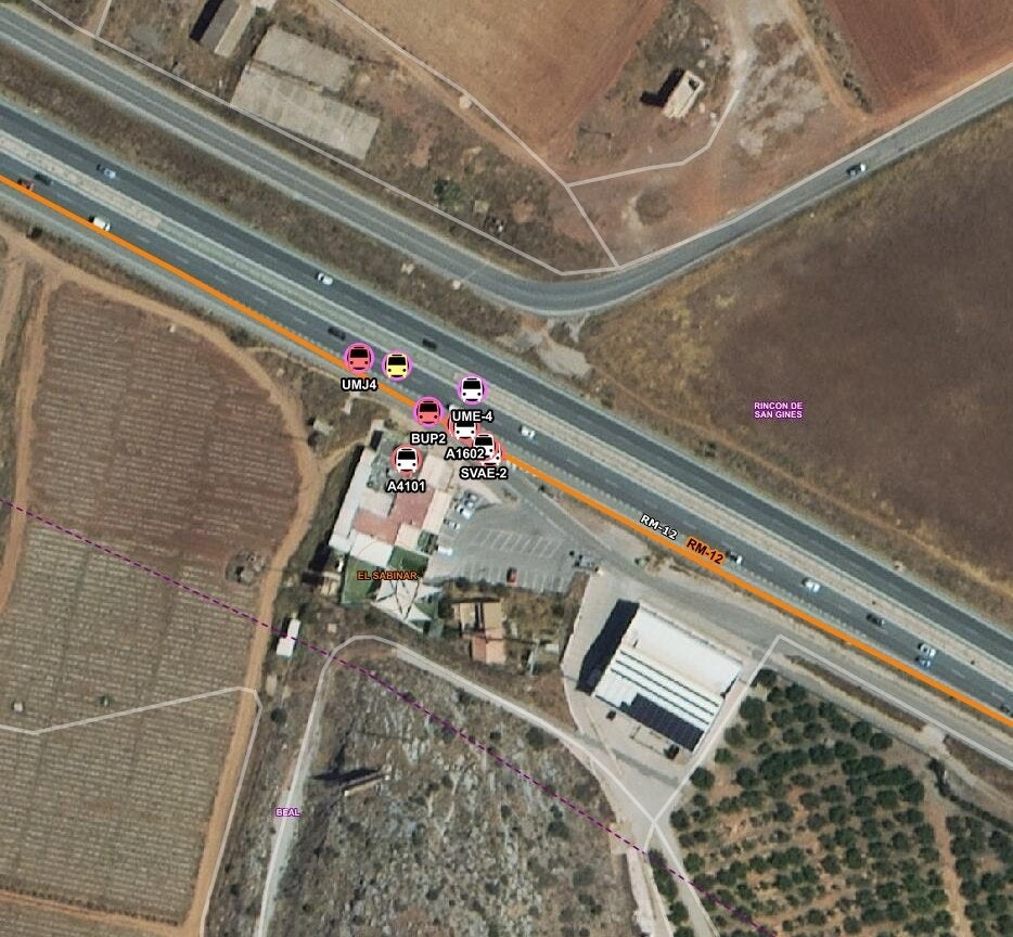 Dos muertos y varios heridos en un accidente de tráfico múltiple en Murcia Dos muertos y varios heridos en un accidente de tráfico múltiple en Murcia